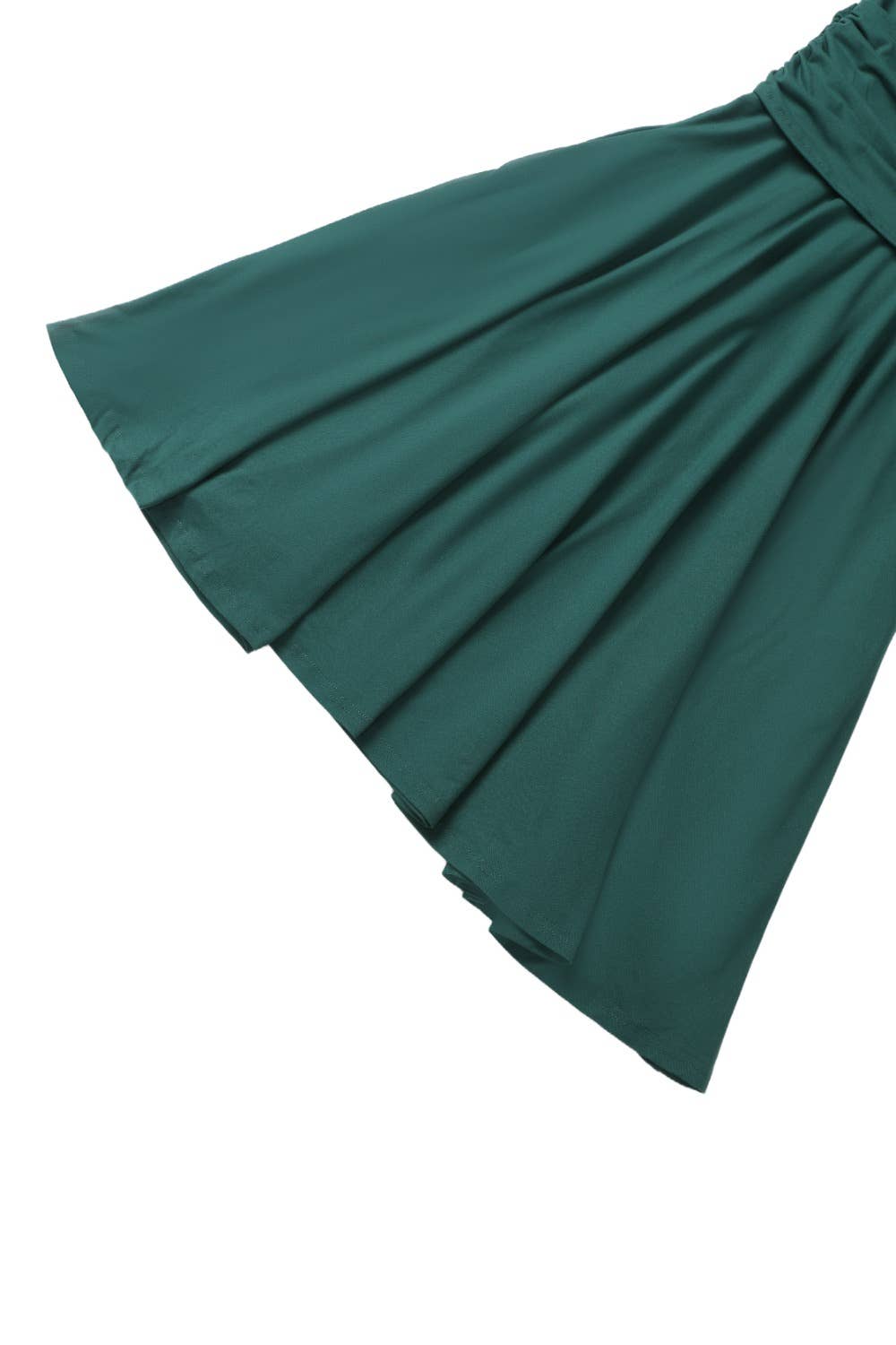 Sandra Bow Tie Casual Dress In Emerald Green