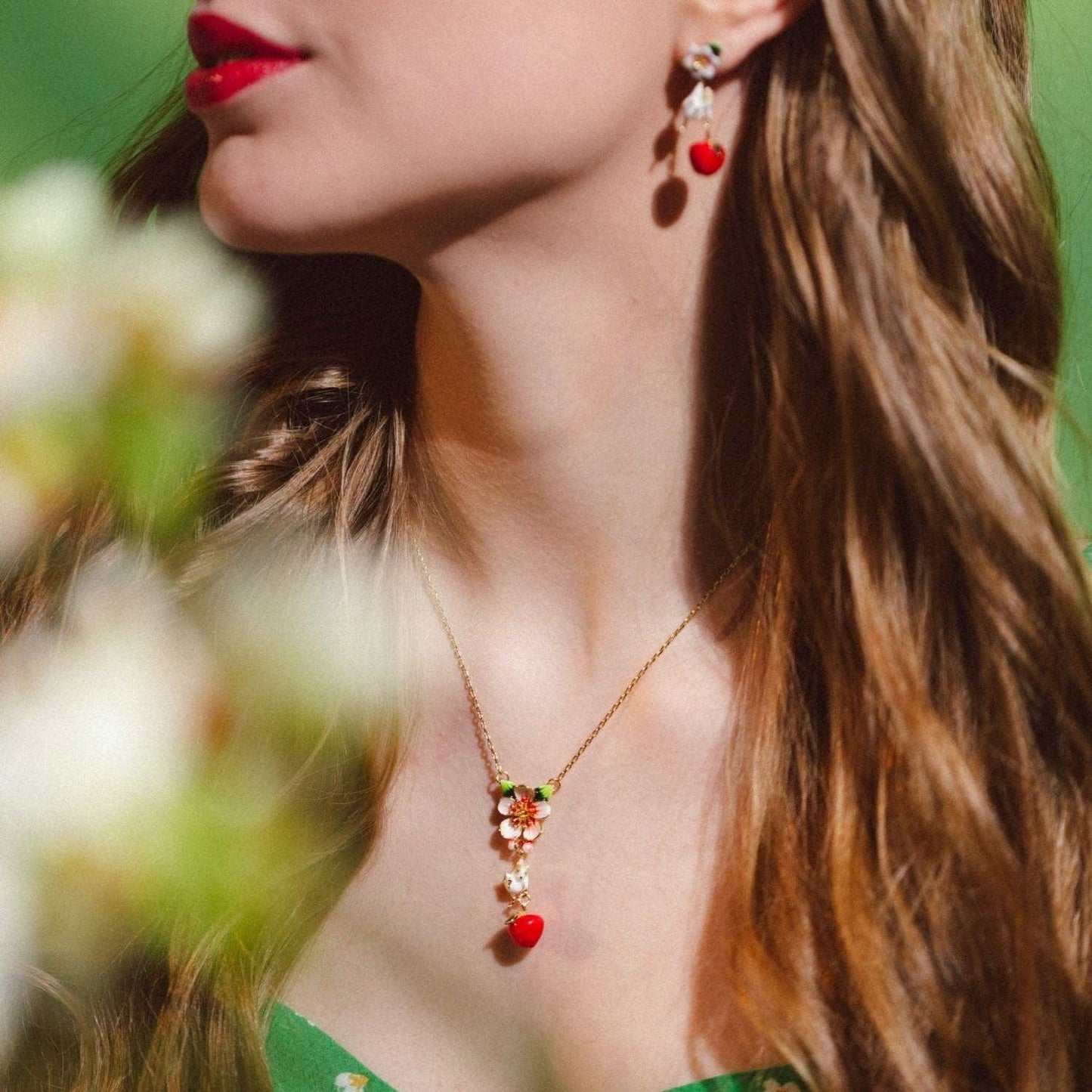 Apple & Mouse Blossom Pendant