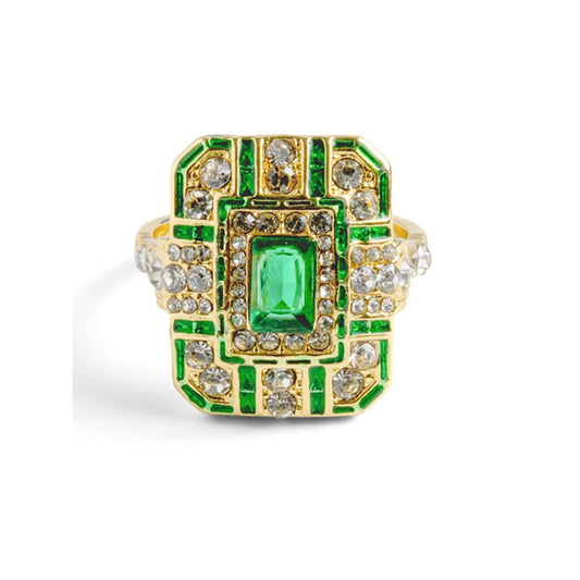 Emerald Art Deco Ring
