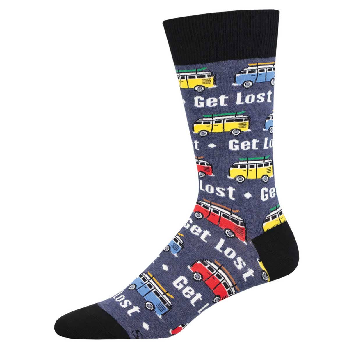 Socksmith 'Get Lost' Men's Camper Van Cotton Socks
