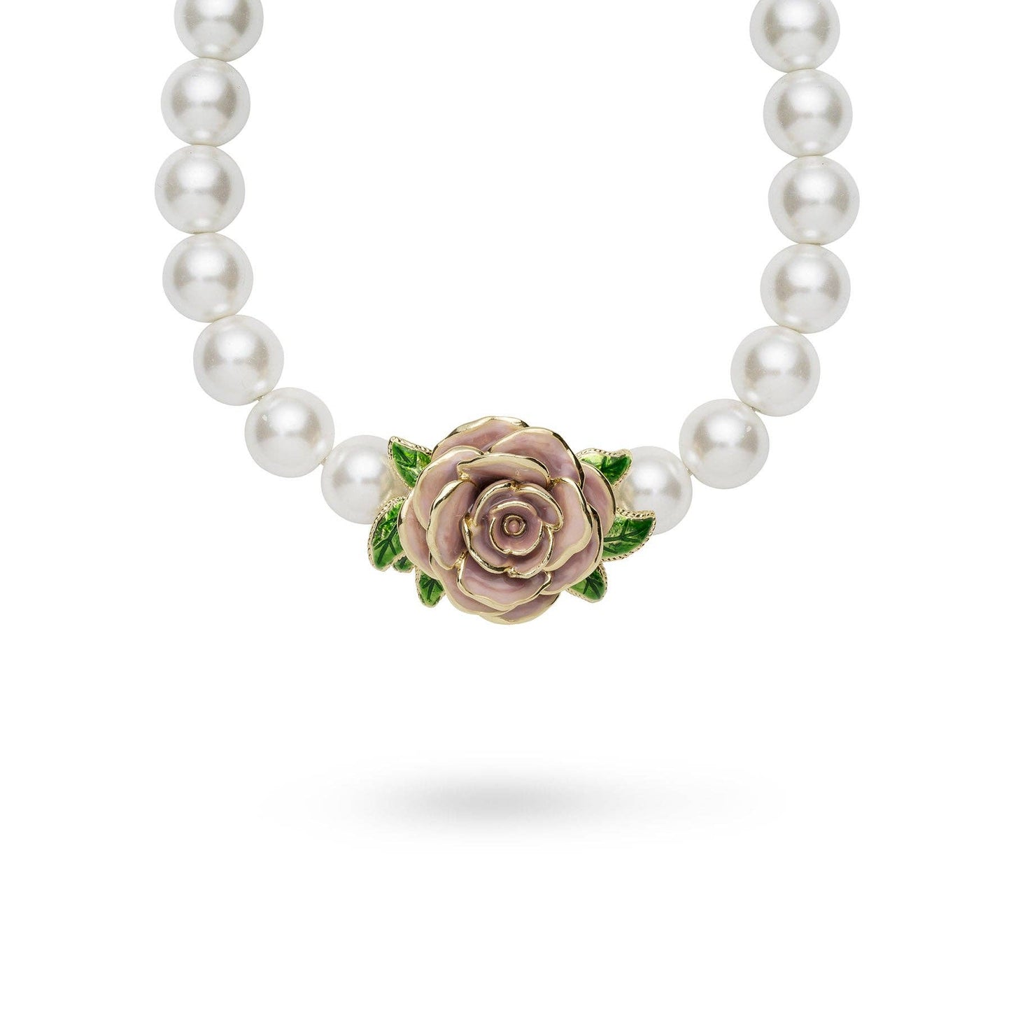 Jordan Rose - Vintage Rose & Pearl Necklace