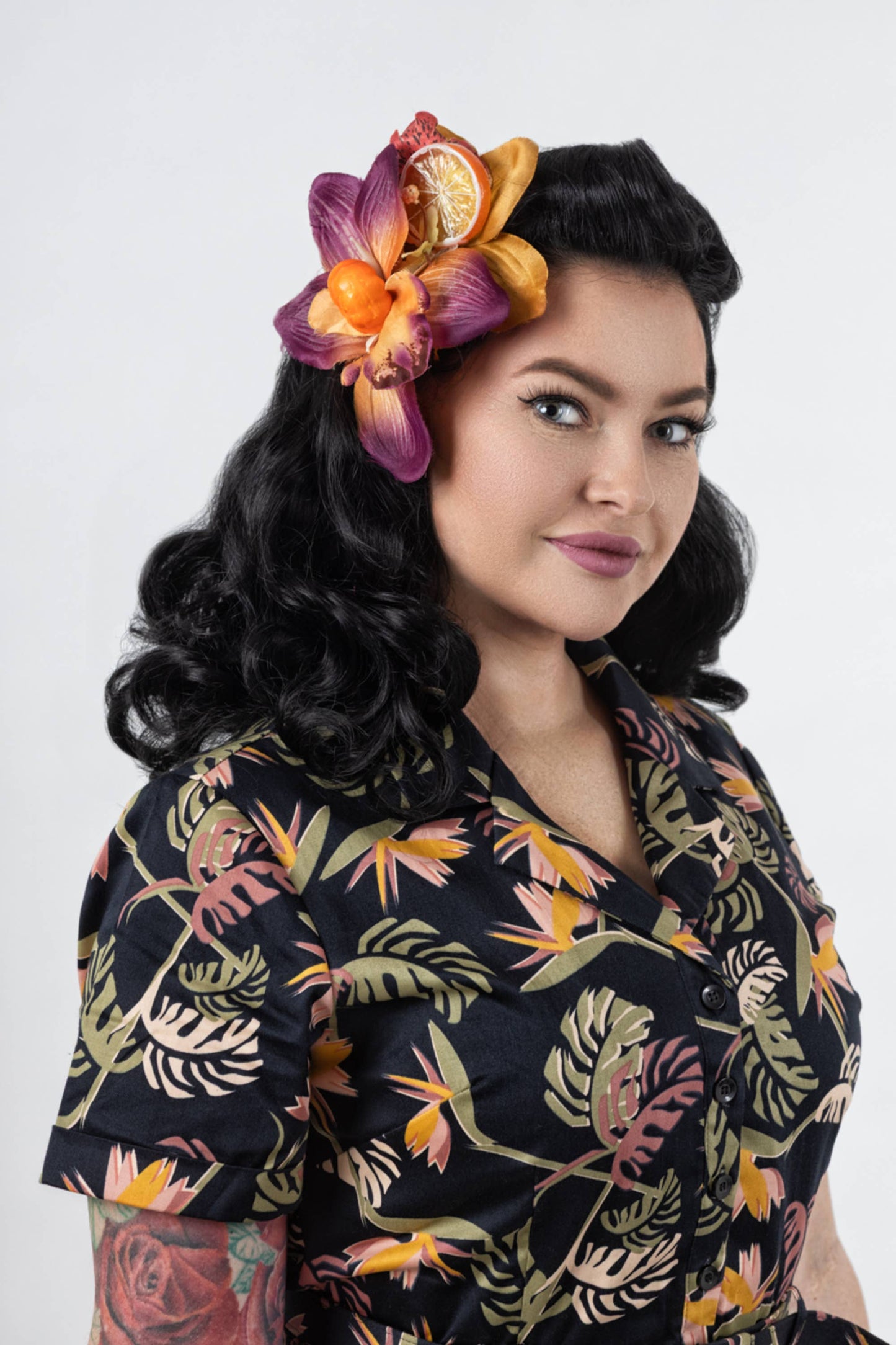 Bridget Paradise Palm Swing Dress XXS-4XL