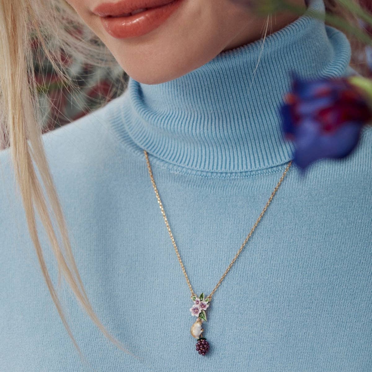 Blackberry & Mouse Pendant