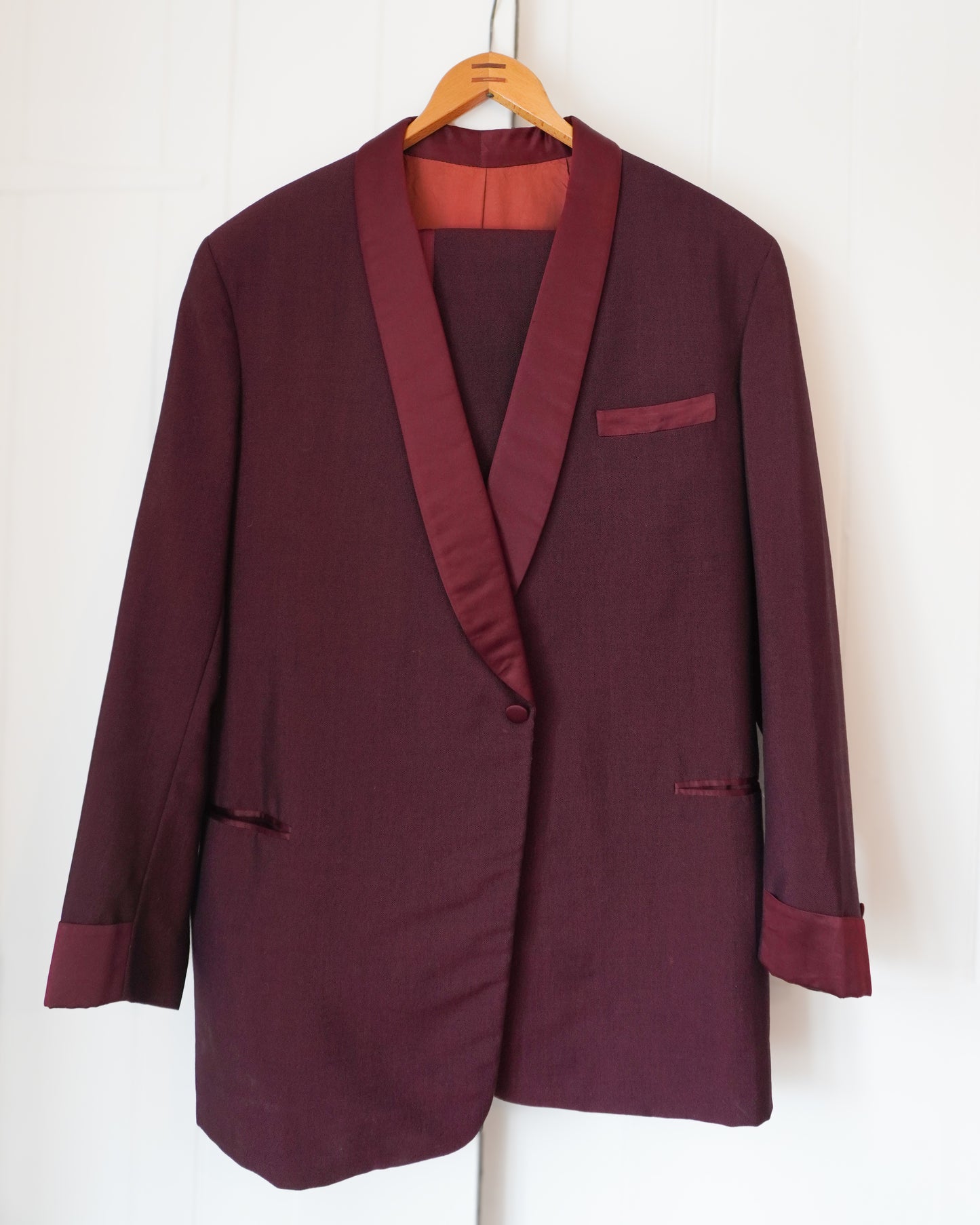 Men's 1950's Evening Suit - Maroon