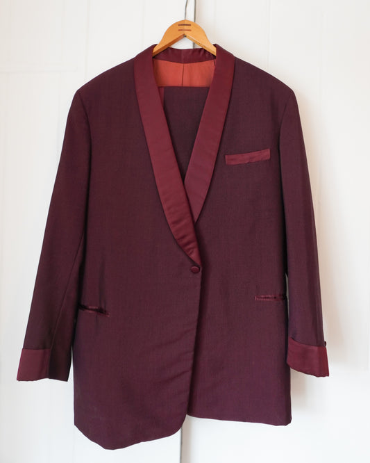 Men's 1950's Evening Suit - Maroon