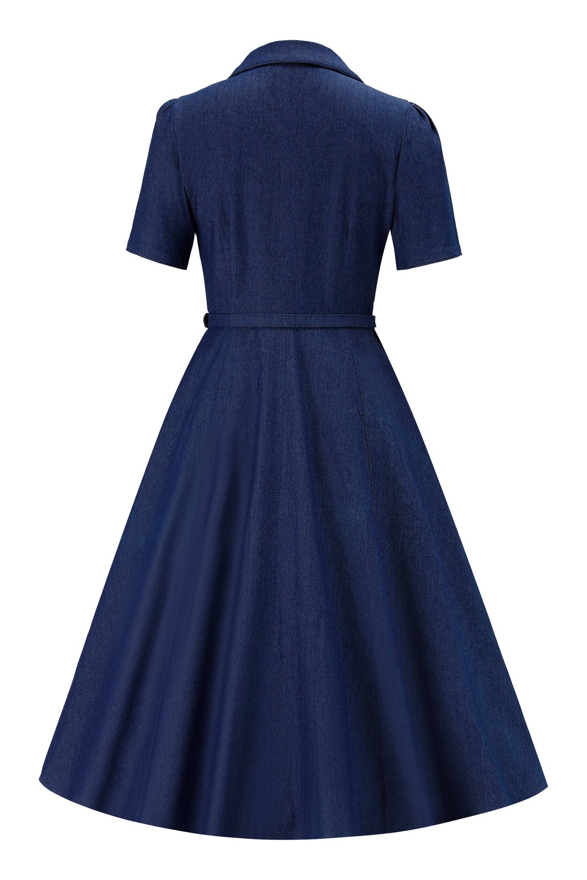 Penelope II Classic Button Down Denim Jeans Shirt Dress