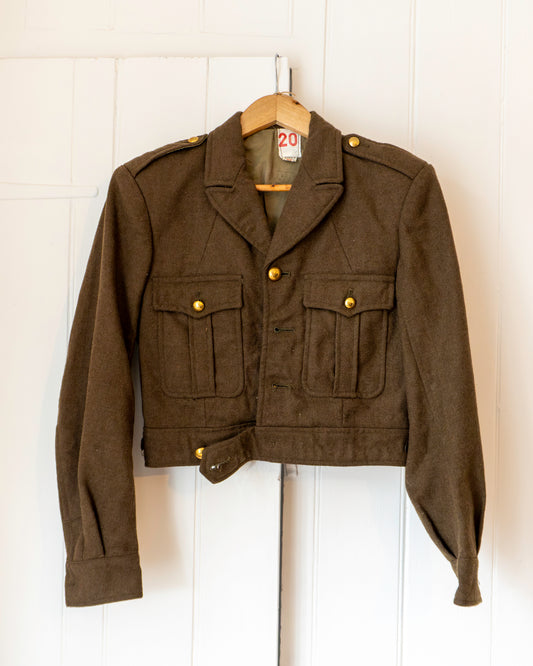 Women's Army Short Jacket - Khaki