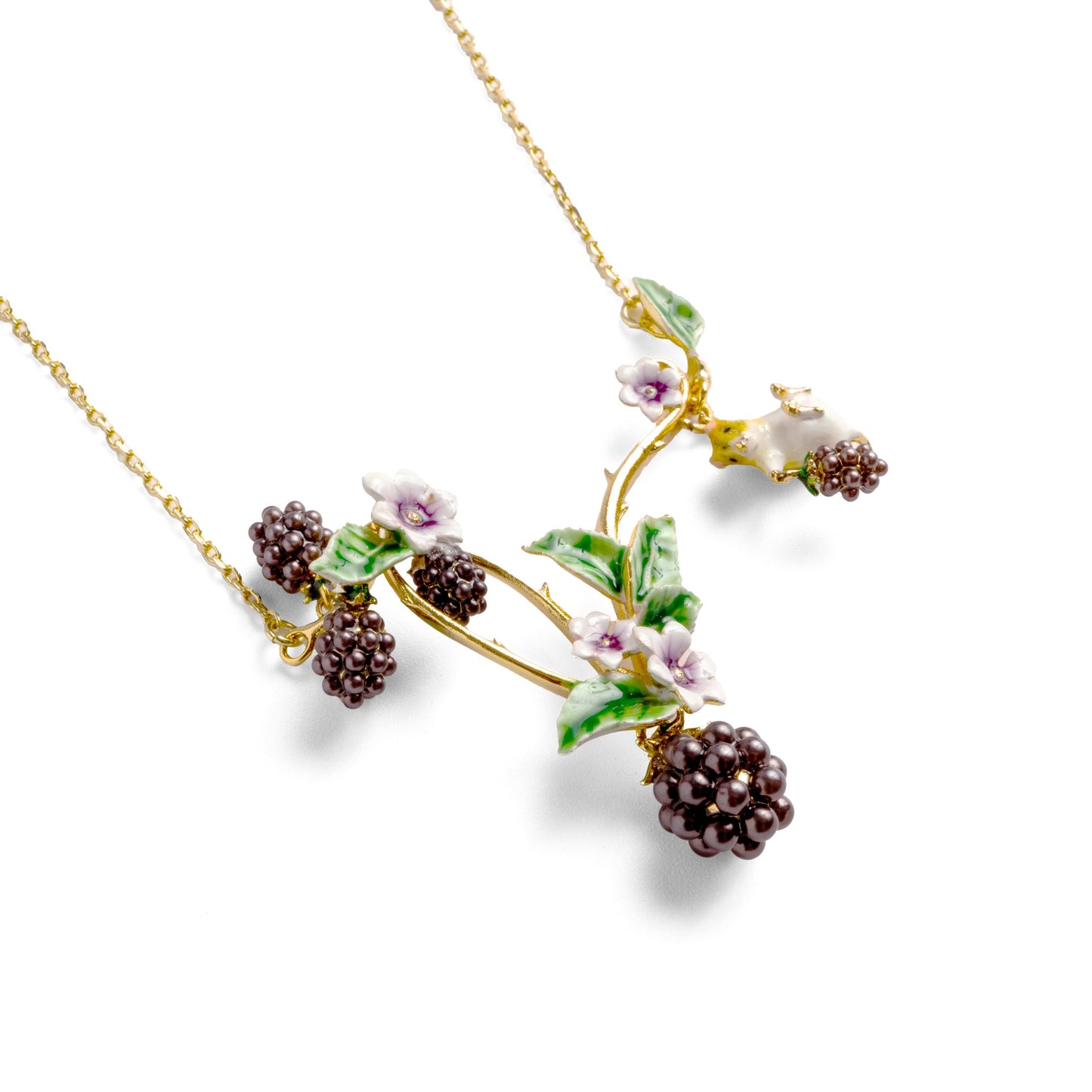 Blackberry and Mouse Necklace