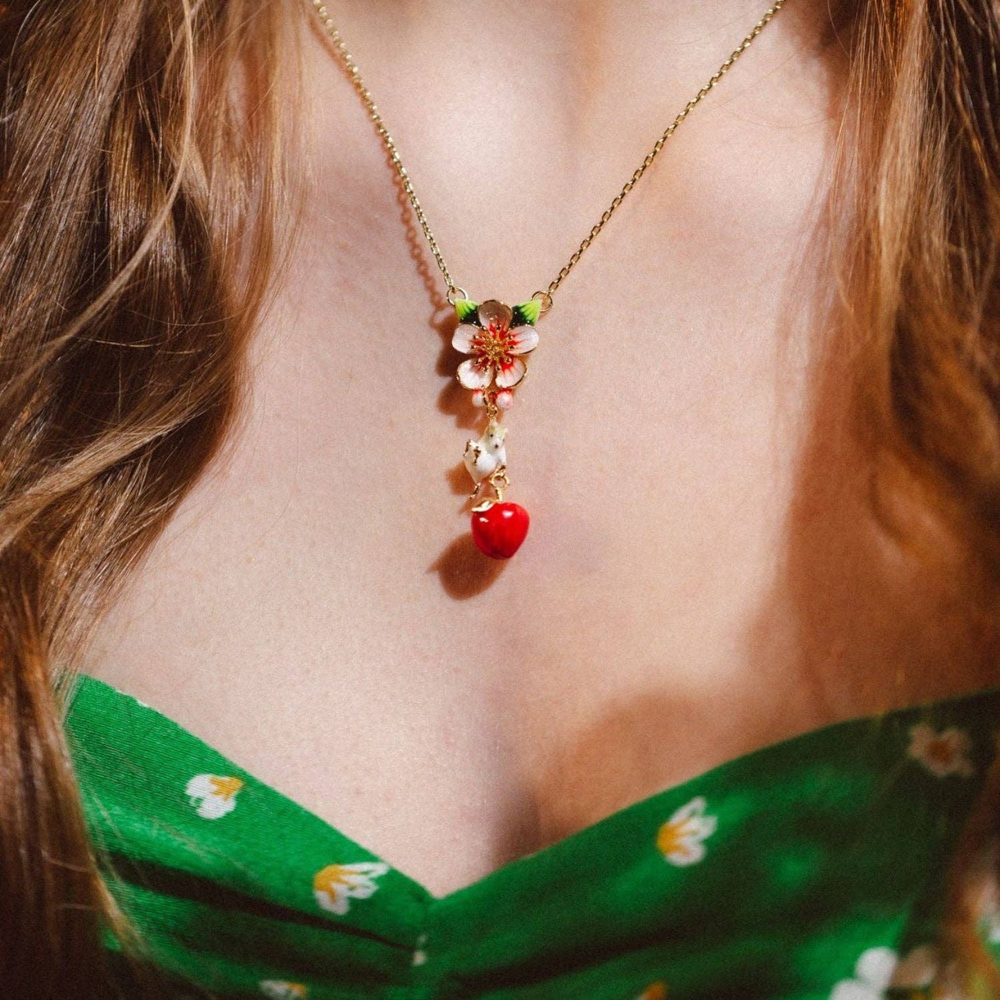 Apple & Mouse Blossom Pendant