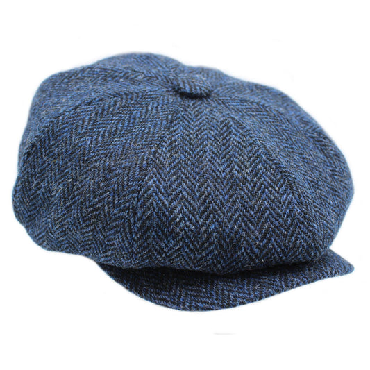 ZH028 Scott Newsboy Harris Tweed 8 Piece Cap